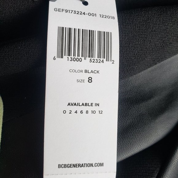 BCBGeneration Black Jumpsuit Size 8 - Picture 5 of 8